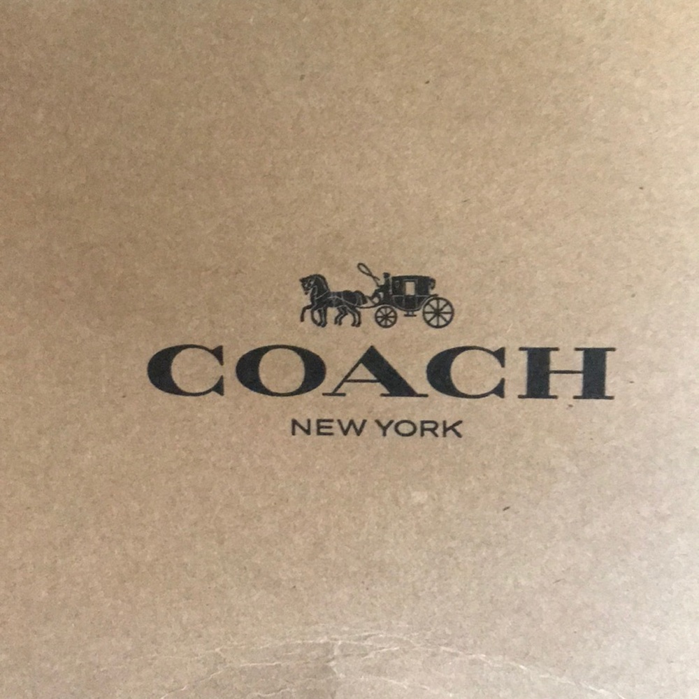 Black Coach Rip & Repair leather wallet